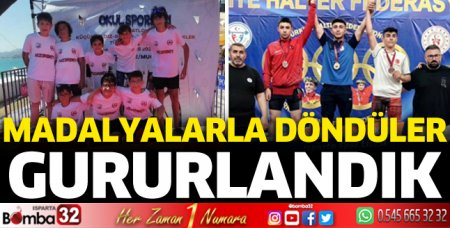 Isparta'ya madalyalarla döndüler