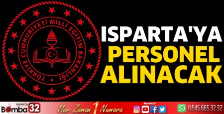 Isparta'ya personel alınacak