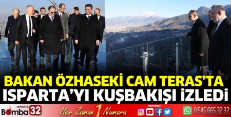 Isparta'yı kuşbakışı izlediler