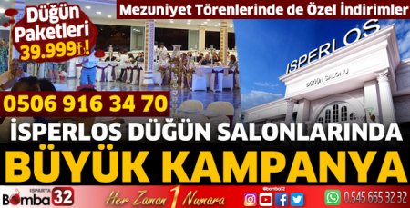 İsperlos Düğün Salonlarında Büyük Kampanya