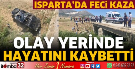Isparta'da feci kaza