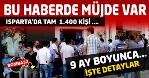İşsizlere müjde