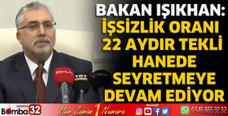 İşsizlik oranı 22 aydır tekli hanede seyretmeye devam ediyor