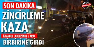 İstanbul caddesi’nde Zincirleme kaza !