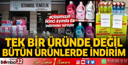 İstanbul Temizlik'te indirim furyası devam ediyor