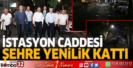 İstasyon Caddesi yeni yüzüyle kent estetiğine değer katıyor
