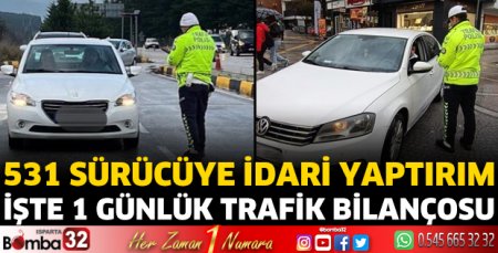 İşte 1 günlük trafik bilançosu