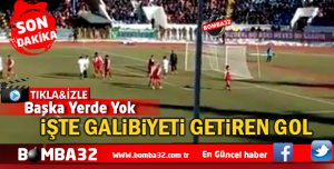 İŞTE 3 PUANI GETİREN GOL BAŞKA YERDE YOK 