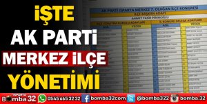 İŞTE AK PARTİ MERKEZ İLÇE YÖNETİMİ