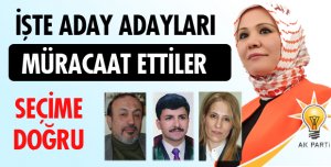 İŞTE AK PARTİ'NİN ADAY ADAYLARI