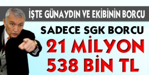 İŞTE BELEDİYENİN BORCU