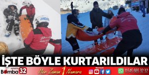 İşte böyle kurtarıldılar