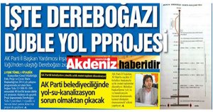 İşte Dereboğazı duble yol projesi