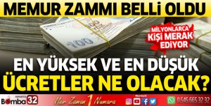 İşte en düşük ve en yüksek memur maaşları...
