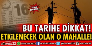 İŞTE ETKİLENECEK OLAN O MAHALLE