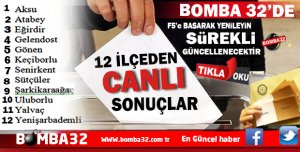 İŞTE İLÇE SONUÇLARI