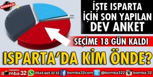 İŞTE ISPARTA İÇİN YAPILAN SON ANKET