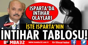 İŞTE ISPARTA'DA İNTİHAR TABLOSU