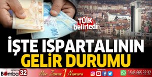 İşte Ispartalının gelir durumu