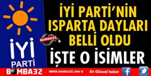 İŞTE İYİ PARTİ'NİN ISPARTA MİLLETVEKİLİ ADAYLARI