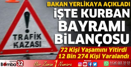 İşte Kurban Bayramı bilançosu