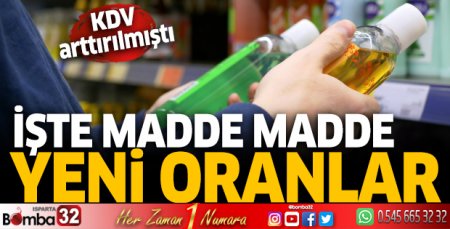 işte madde madde yeni oranlar!