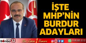 İşte MHP'nin Burdur adayları