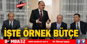İŞTE ÖRNEK BÜTÇE  GELİRLER YÜZDE  8 FAZLA, GİDERLERDEN YÜZDE  20 TASARRUF