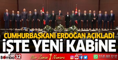 İşte yeni Cumhurbaşkanlığı Kabinesi