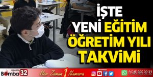 İşte yeni eğitim-öğretim yılı takvimi