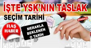 İŞTE YSK’NIN TASLAK SEÇİM TAKVİMİ