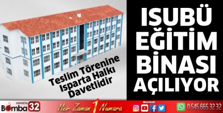 ISUBÜ Eğitim Binası açılıyor