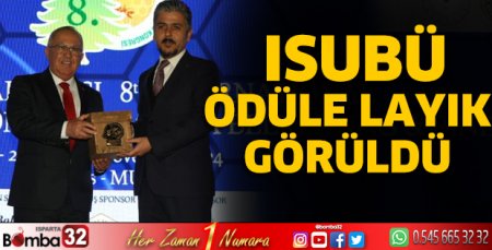 ISUBÜ ödüle layık görüldü