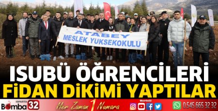 ISUBÜ öğrencileri fidan dikimi yaptılar