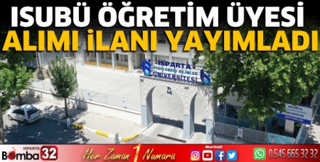 ISUBÜ öğretim üyesi alımı ilanı yayımladı