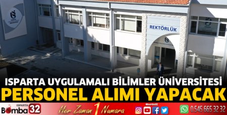 ISUBÜ personel alımı yapacak