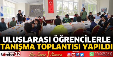 ISUBÜ Uluslararası Öğrenci topluluğu öğrencileriyle tanıştılar