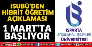 ISUBÜ’den Hibrit Öğretim Açıklaması