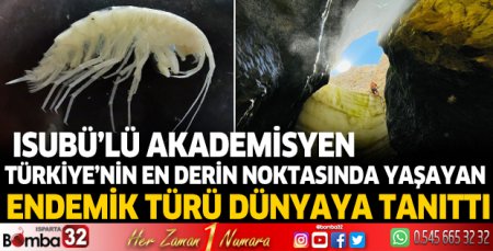 ISUBÜ’lü akademisyen, endemik türü dünyaya tanıttı