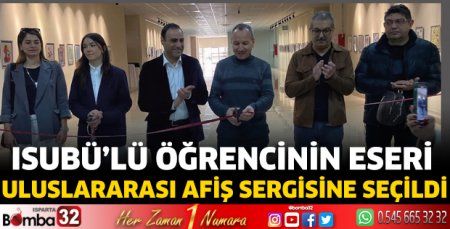 ISUBÜ’lü öğrencinin eseri Uluslararası Afiş Sergisine seçildi