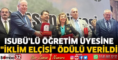 ISUBÜ’lü öğretim üyesine 