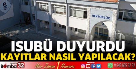 ISUBÜ'den önemli duyuru