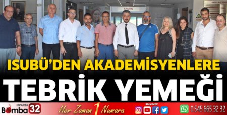 ISUBÜ'den tebrik yemeği