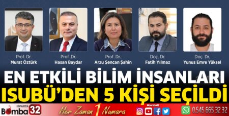 ISUBÜ'lü akademisyenler dünya listelerinde
