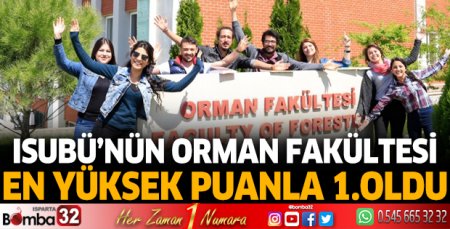 ISUBÜ'nün Orman Fakültesi 1. oldu