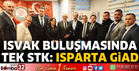 ISVAK buluşmasında tek STK: Isparta GİAD