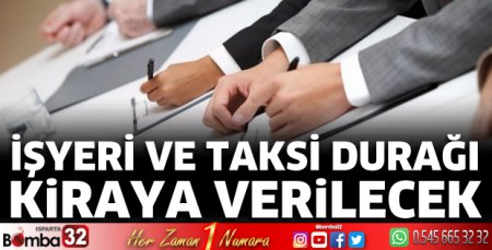 İşyeri ve taksi durağı kiraya verilecek