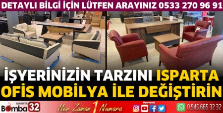 İşyerinizin tarzını Isparta Ofis Mobilya ile değiştirin