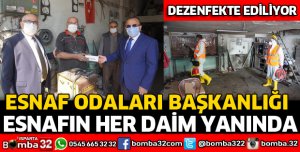İŞYERLERİ DEZENFEKTE EDİLİYOR