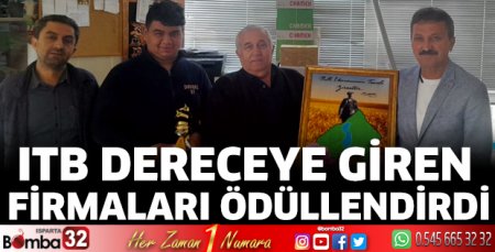 ITB dereceye giren firmaları ödüllendirdi